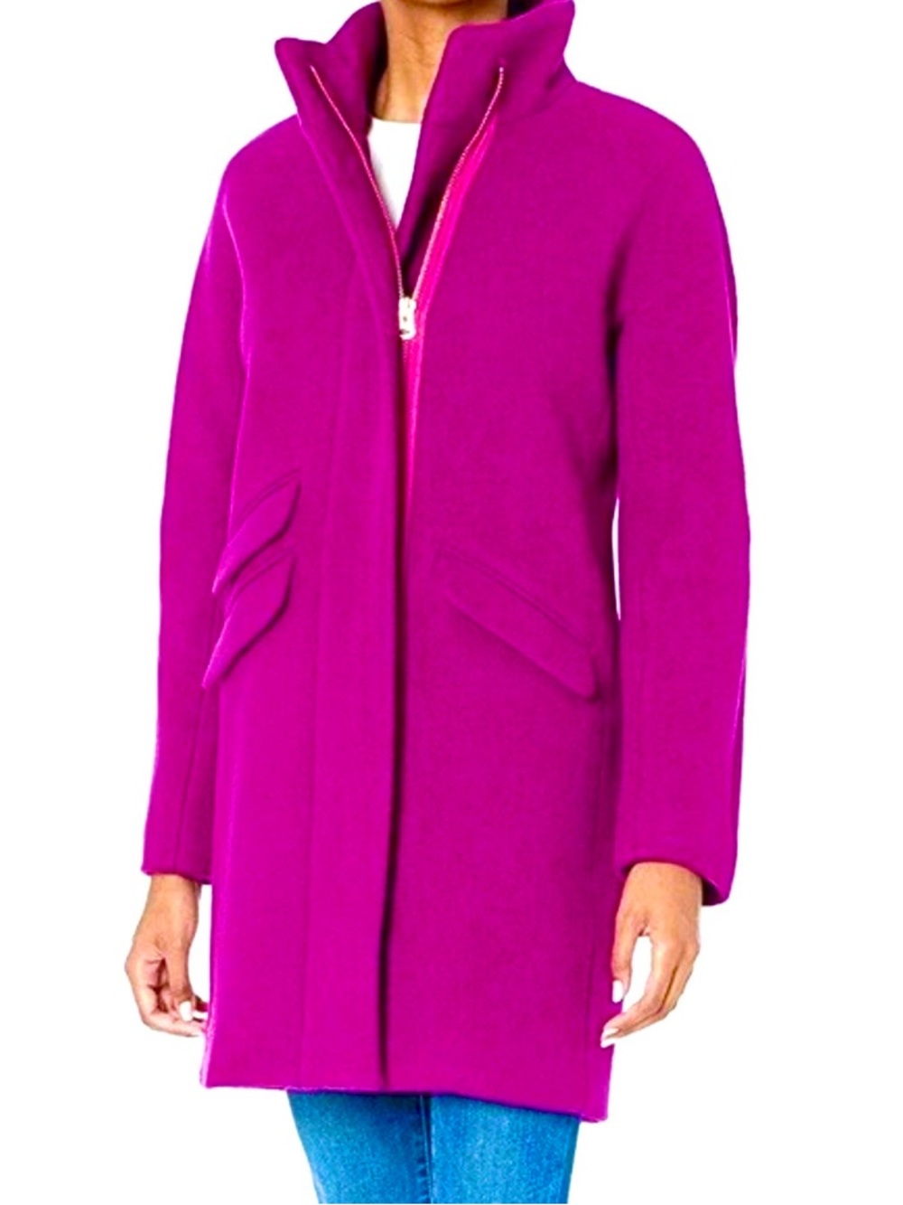 J Crew Italian Wool Blend Coat - Size 4P